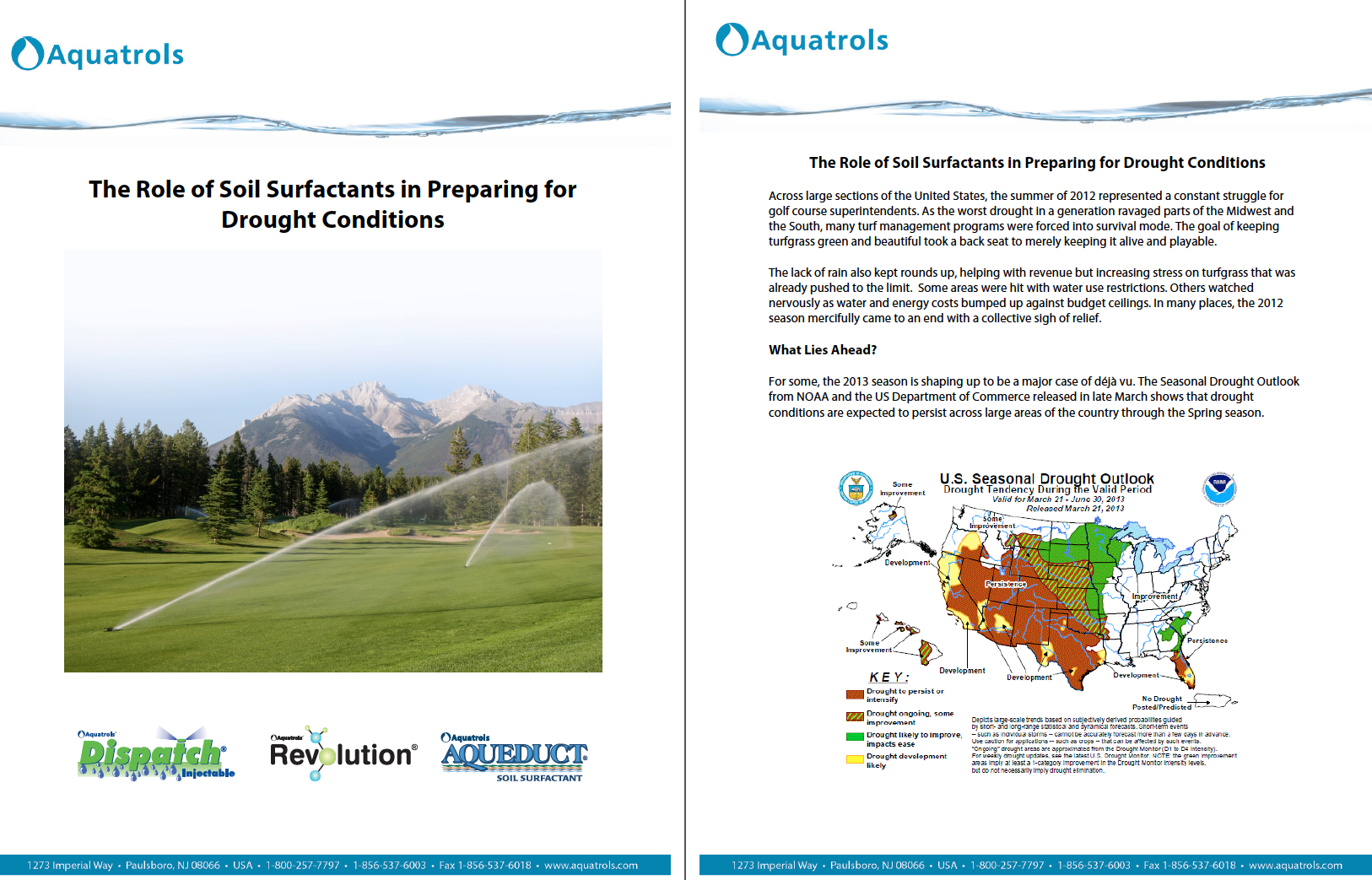 White Paper: The Role of Soil Surfactants in Preparing for Drought Conditions